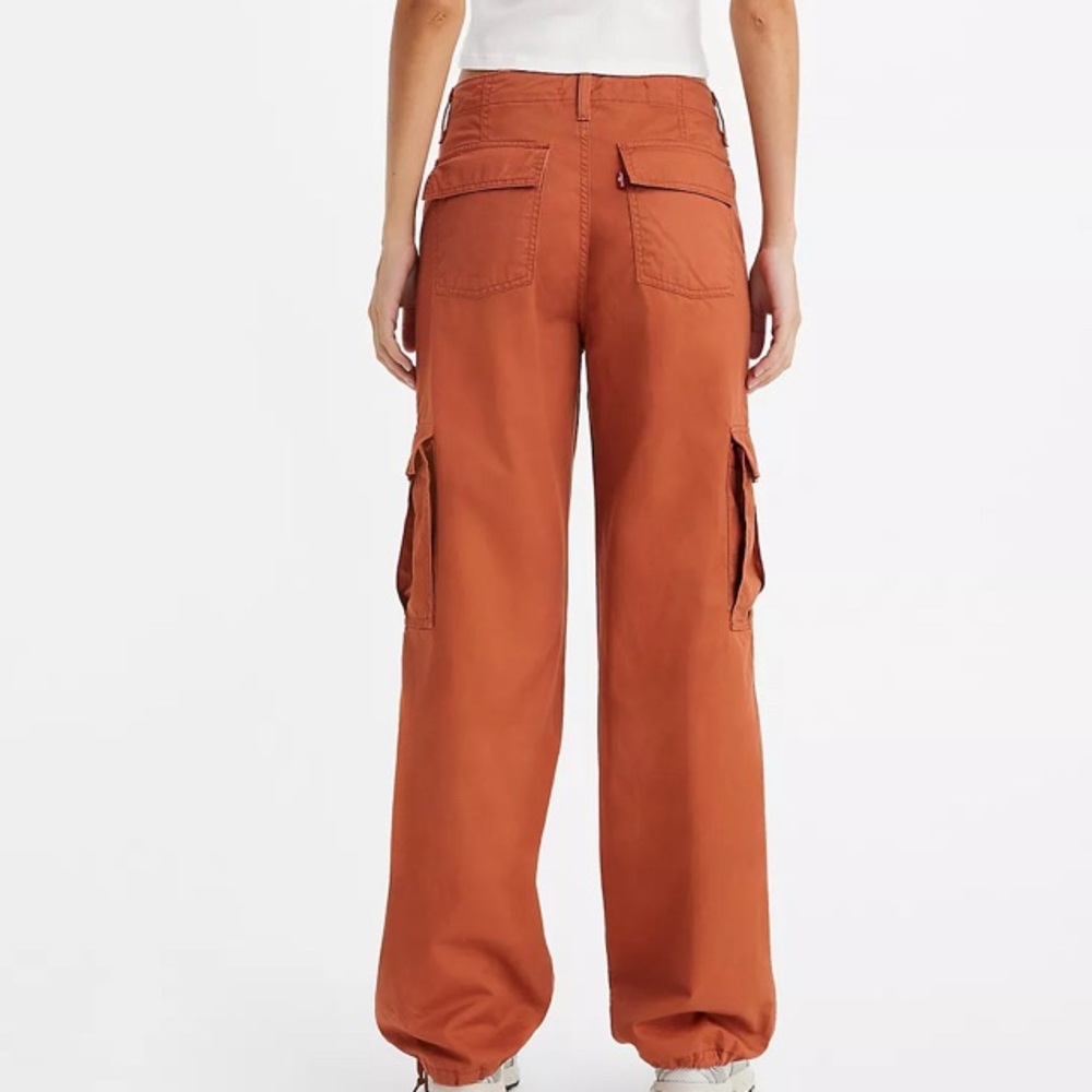 NEW without tags Levi’s ‘94 BAGGY CARGO PANTS in Rust/Orange - Picture 2 of 4